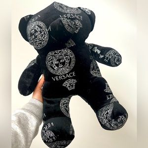 Versace Teddy Bear - black and silver